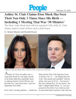 Ashley St. Clair Claims Elon Musk Has Seen Their Son Only 3 Times Since His Birth — Including 1 Meeting That Was '30 Minutes'